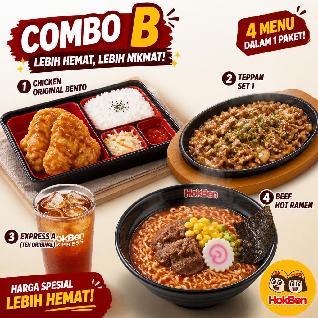 Combo B Gokana Ramen & Teppan